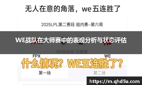 WE战队在大师赛中的表现分析与状态评估